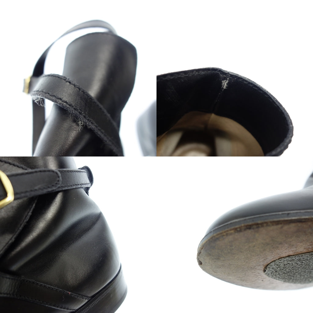 美品◆タニノクリスチー ジョッパーブーツ レザー 18879 レディース 37.5 黒 TANINO CRISCI【AFC19】