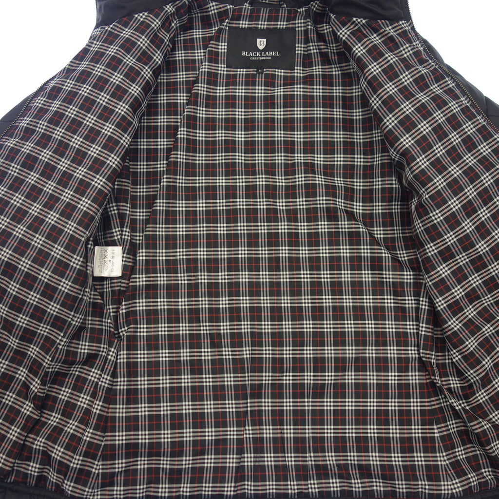 美品◆ブラックレーベル クレストブリッジ ジャケット 中綿 キルティング メンズ ブラック系 BLACK LABEL CRESTBRIDGE【AFB41】