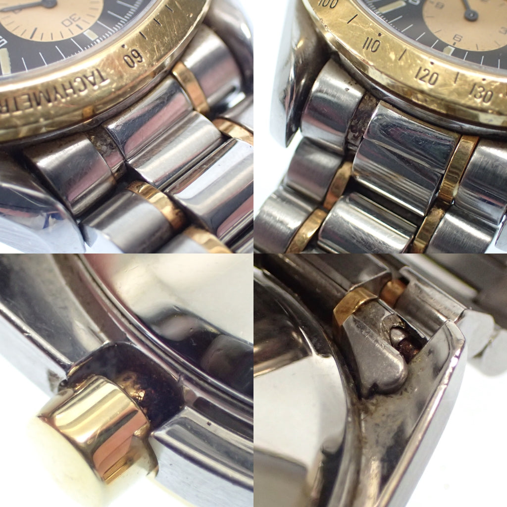 中古◆オメガ 腕時計 スピードマスター 3316.50 自動巻き 文字盤黒 シルバー×ゴールド 箱付き OMEGA【AFI18】