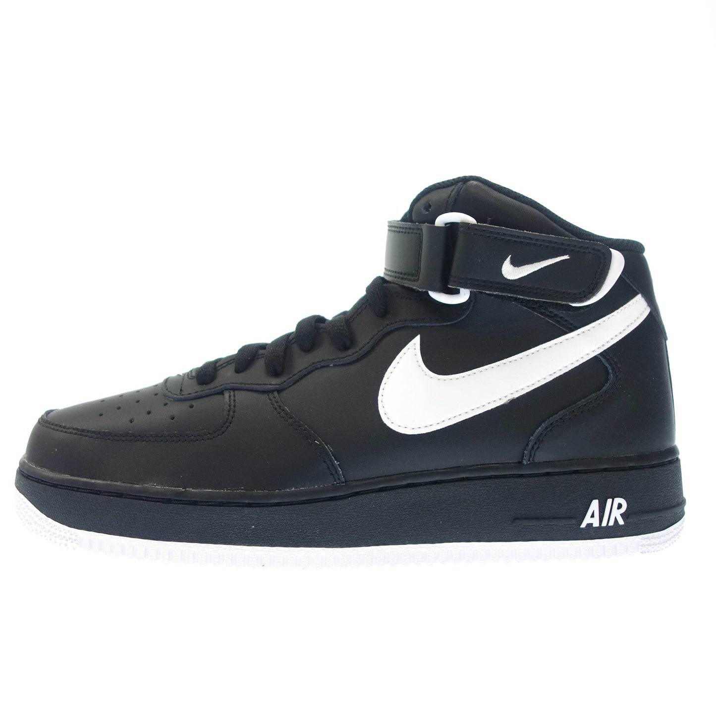 ナイキ スニーカー エアフォース1 MID 07 DV0806-001 メンズ 27.5cm 黒×白 箱付き NIKE【AFD4】【中古】