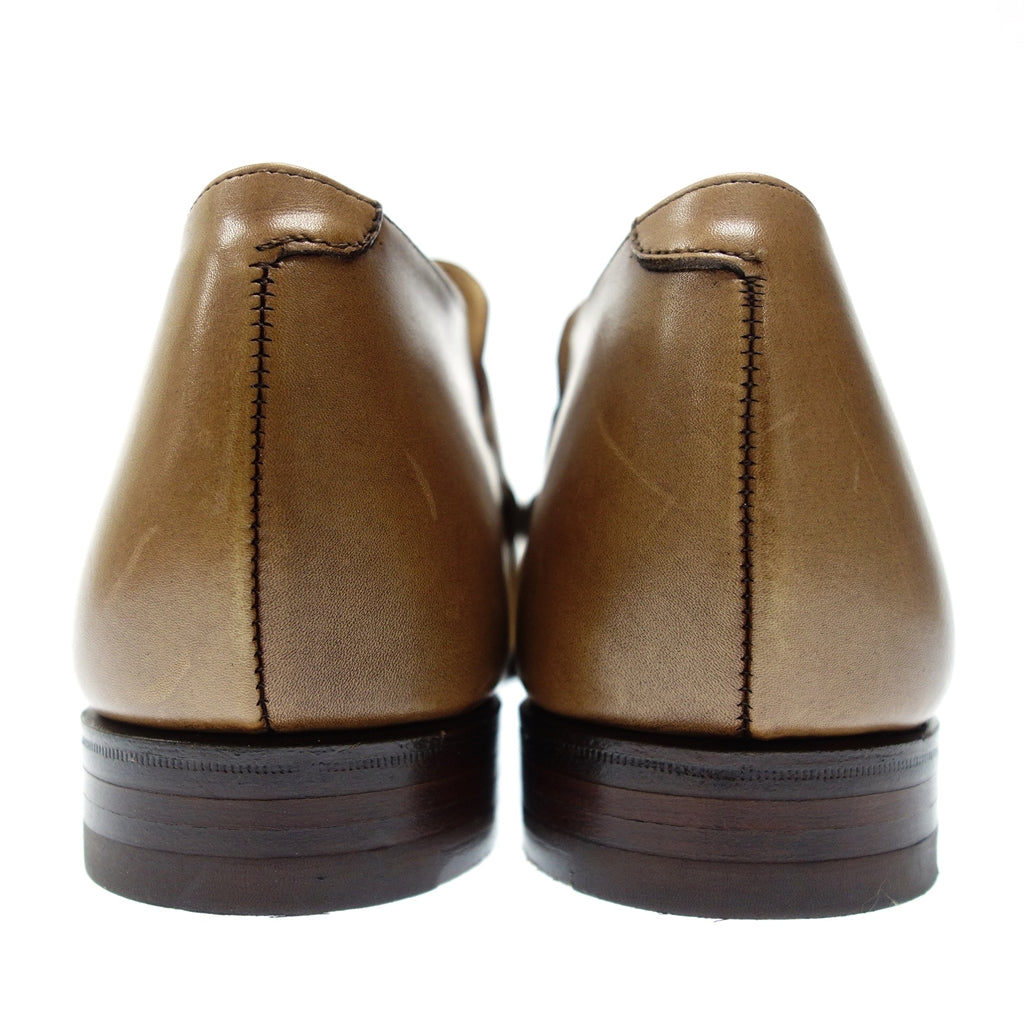 美品◆クロケット&ジョーンズ レザーシューズ シングルモンク PULLMAN ハンドグレード 5895 ベージュ メンズ サイズ7D CROCKETT&JONES【LA】