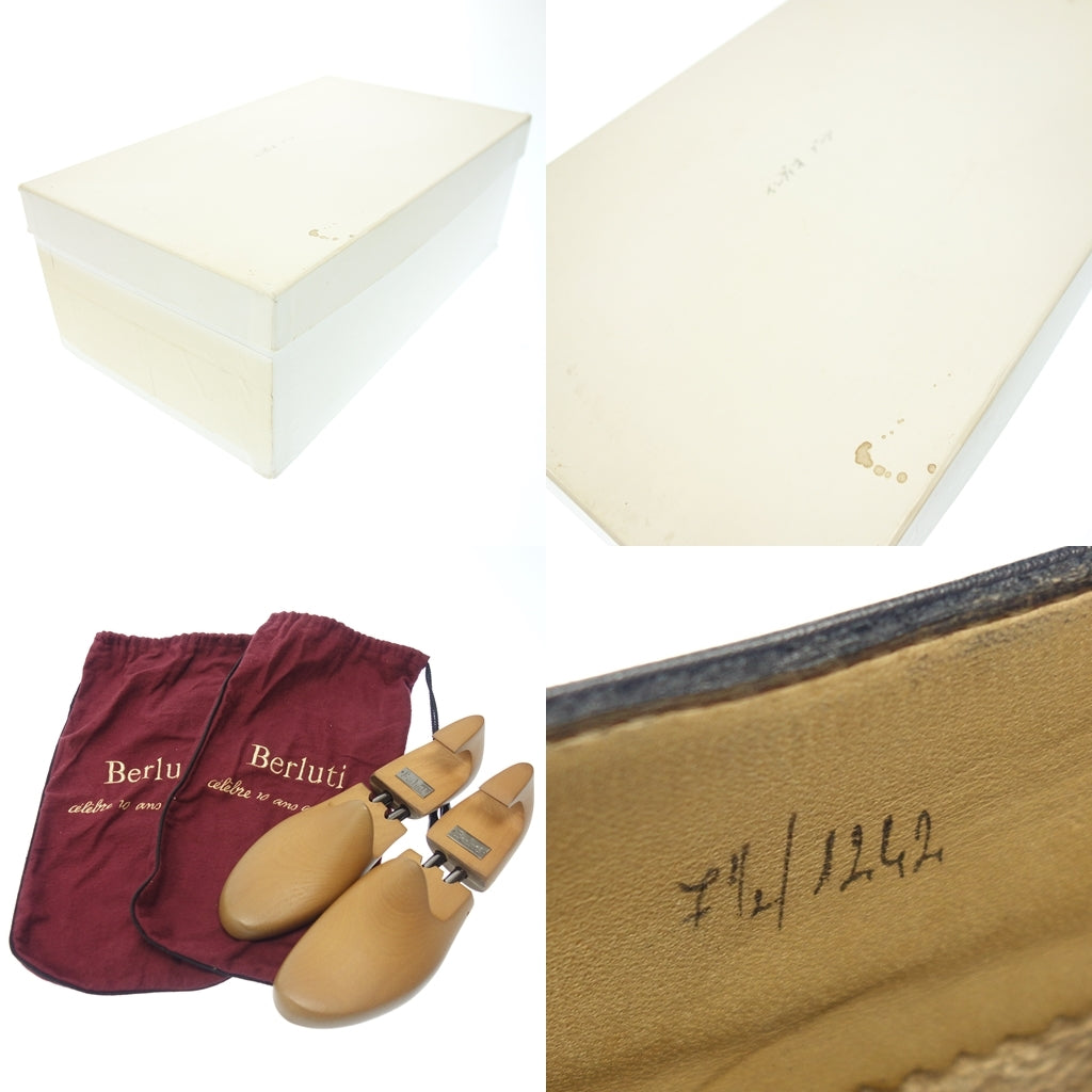 美品◆ベルルッティ チャッカブーツ レザー インディオ ブラック メンズ サイズ7.5 Berluti【LA】