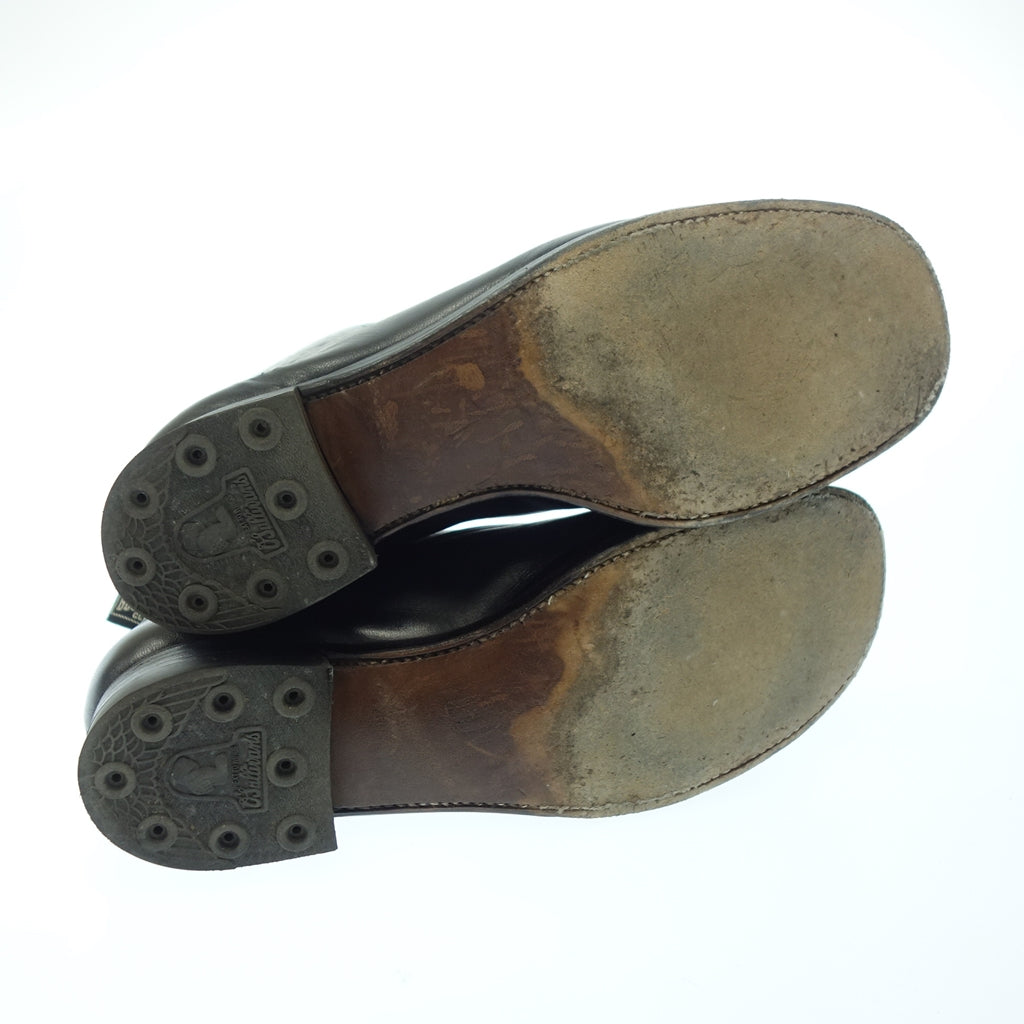 美品◆ベラフォンテ ラグタイム レザーシューズ アンクルブーツ 5837 レースアップ ポンツーン メンズ 8ブラック BELAFONTE RAGTIME ANKLE BOOTS PONTON【AFD9】