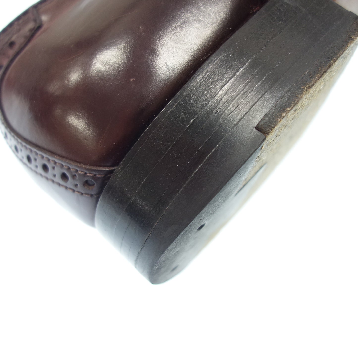 美品◆オールデン サドルシューズ 994 コードバン メンズ 9.5 茶 ALDEN【AFC51】