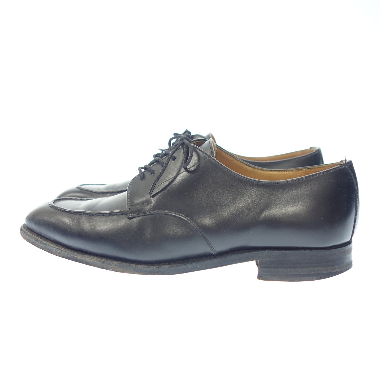 中古◆チーニー レザーシューズ Uチップ R67R 3888 メンズ ブラック系 サイズ7.5 CHEANEY【AFD8】
