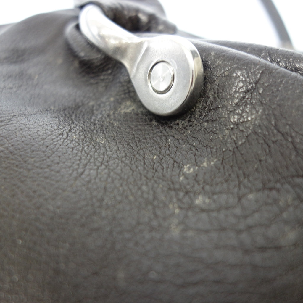 中古◆イッセイミヤケ トートバッグ ブラウン ISSEY MIYAKE【AFE6】
