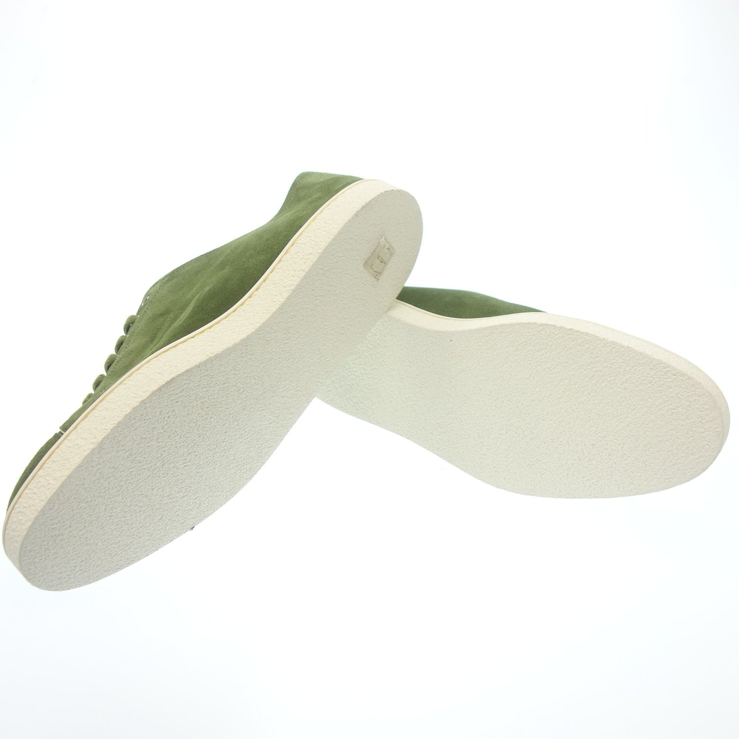 極美品◆ジョンロブ レザースニーカー スエード LEVAH メンズ 8.5 緑 JOHN LOBB【LA】