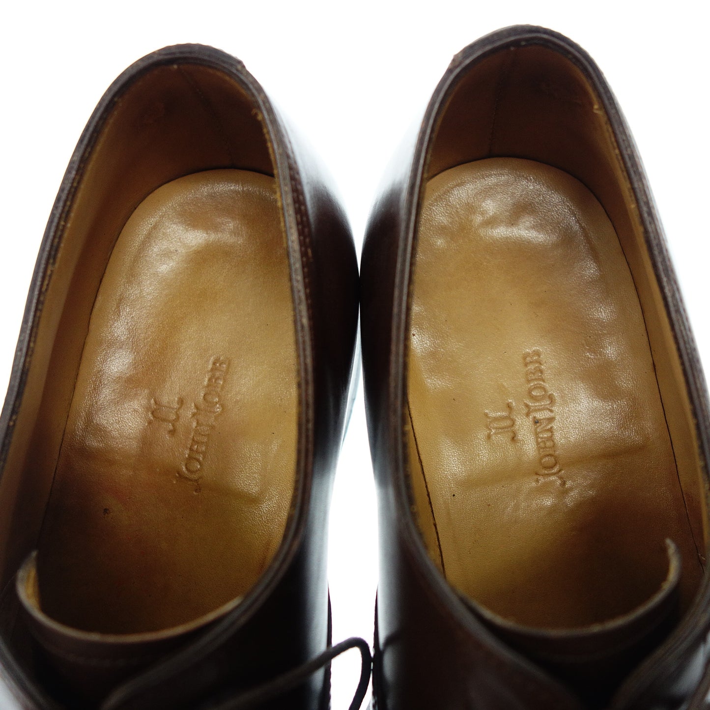 美品◆ジョンロブ レザーシューズ ストレートチップ CITY 8695ラスト メンズ ブラウン系 サイズ7 JOHN LOBB【AFC33】