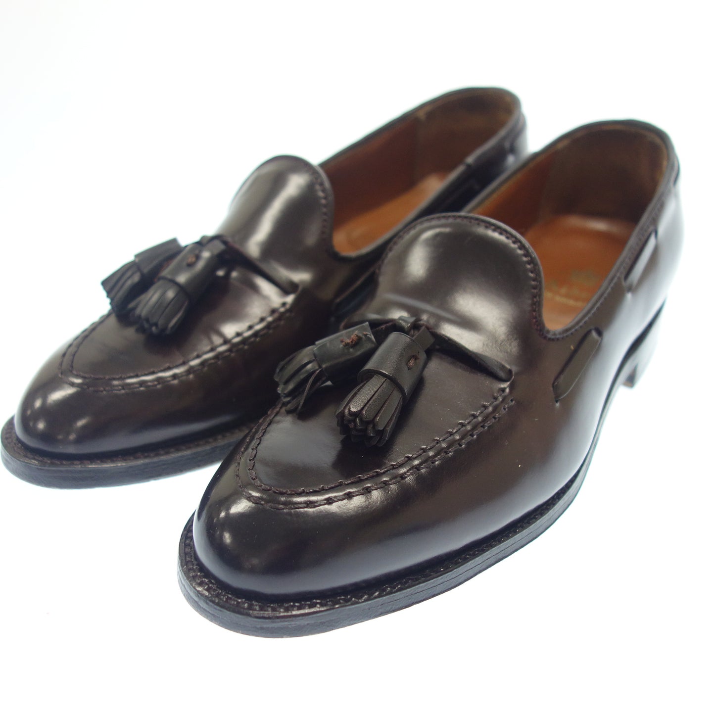 状况非常好 ◆ Alden 皮鞋流苏乐福鞋 563 Cordovan 深酒红色 US7D Alden