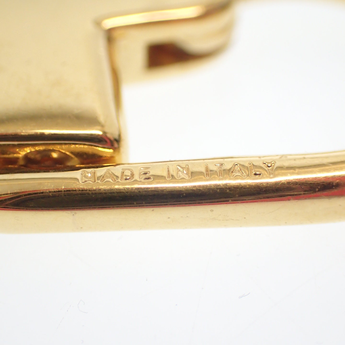 中古◆グッチ リザード型押し ゴールド金具 キーチャーム キーホルダー GUCCI【AFI4】
