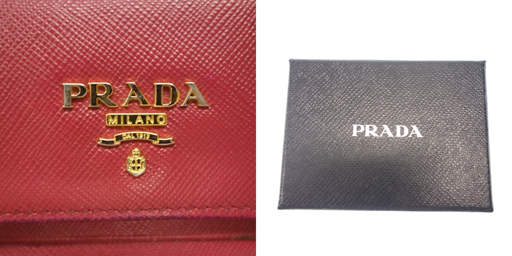 中古◆プラダ キーケース サフィアーノ 6連キーケース ピンク PRADA【AFI18】