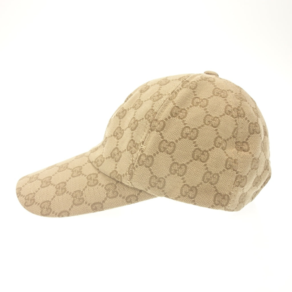 中古◆グッチ GGキャンバス ベースボール キャップ ブラウン系 GUCCI【AFI20】