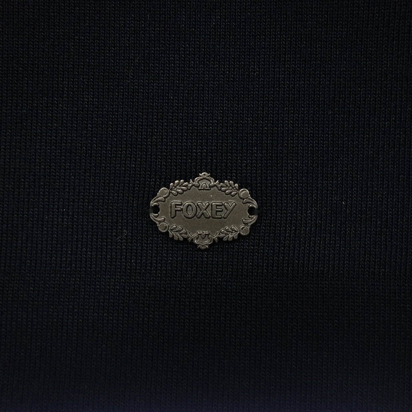 美品◆フォクシー ニューヨーク Tシャツ ニット 34663 レディース ネイビー系 サイズ42 FOXEY NEW YORK【AFB28】