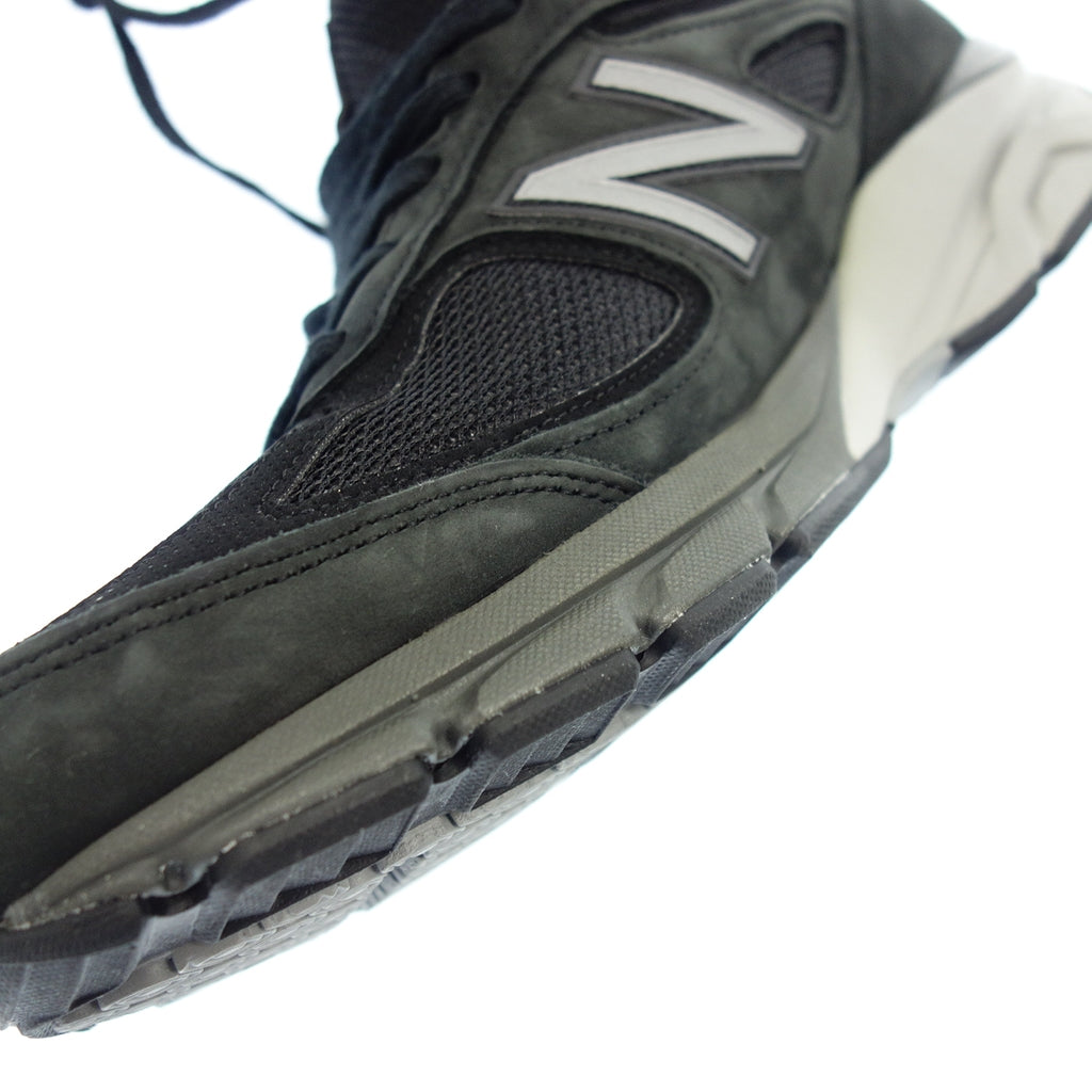 極美品◆ニューバランス ローカット スニーカー USA製 メンズ 28.0 ブラック系 M990IB4 NEW BALANCE【AFC10】