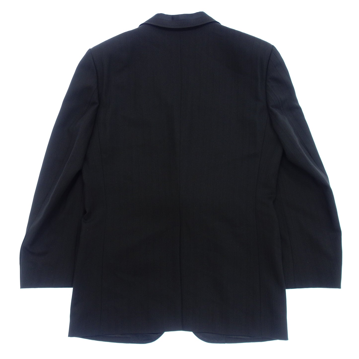 極美品◆ドルチェ&ガッバーナ テーラードジャケット シングル 1B ストライプ メンズ ブラック系 サイズ48 DOLCE&GABBANA【AFB19】