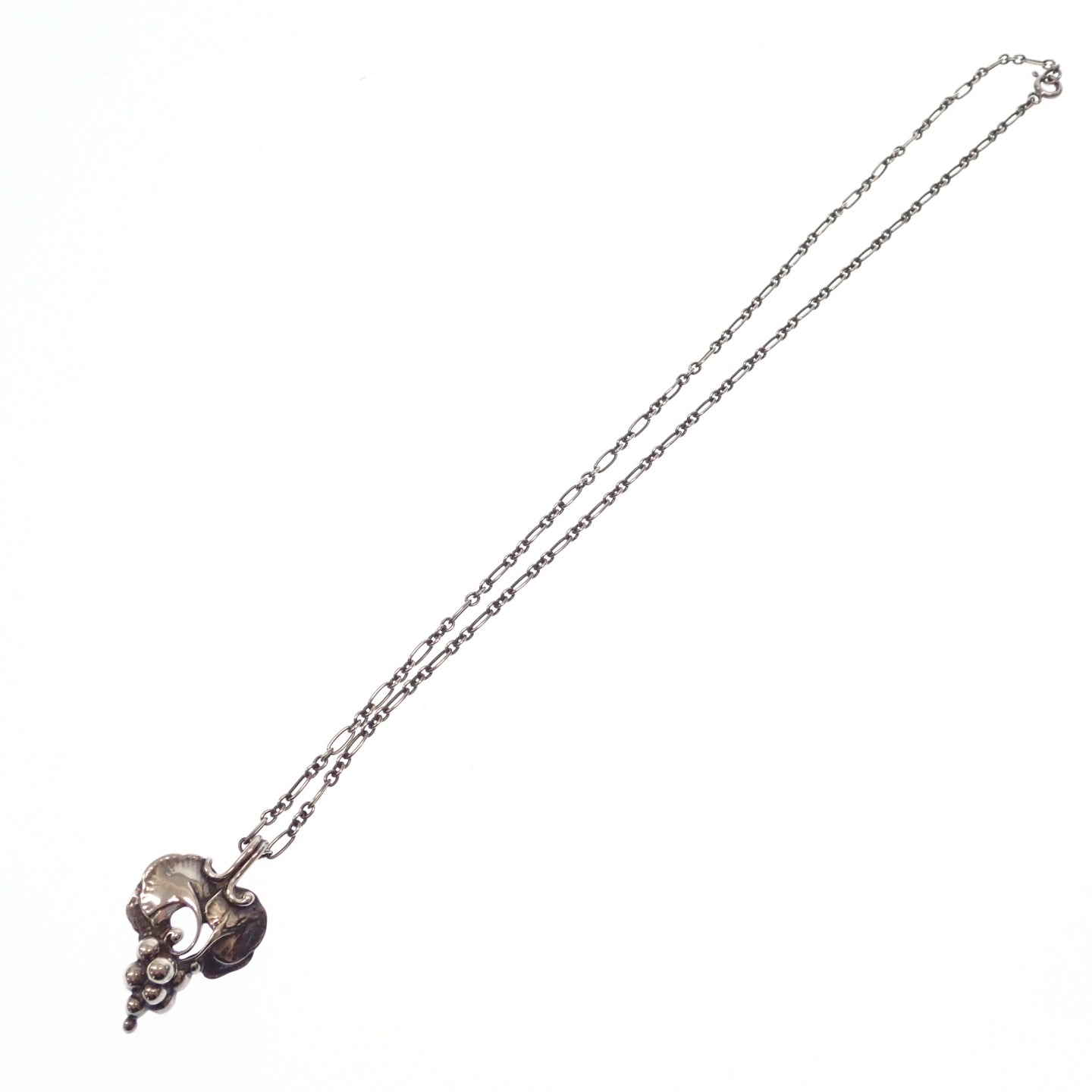 美品◆ジョージジェンセン ネックレス ペンダント グレープ SV925 シルバー GEORG JENSEN【AFI17】