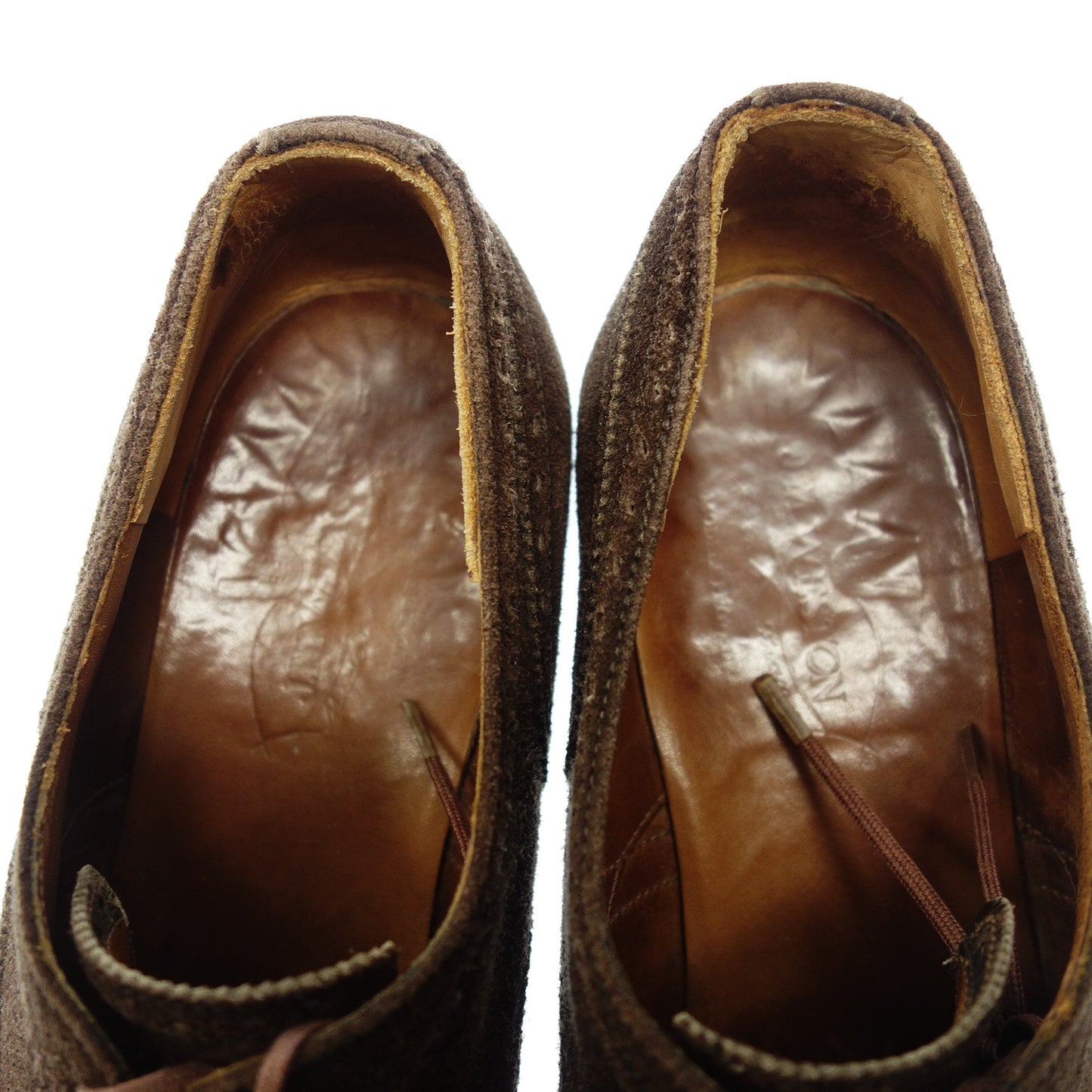 中古◆ジェイエムウエストン レザーシューズ フルブローグ 376 スエード メンズ ブラウン系 サイズ10 J.M.WESTON【AFC44】
