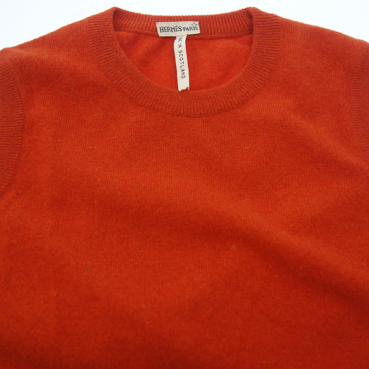 エルメス ニットトップス マルジェラ期 オレンジ レディース SM HERMES【AFB38】【中古】