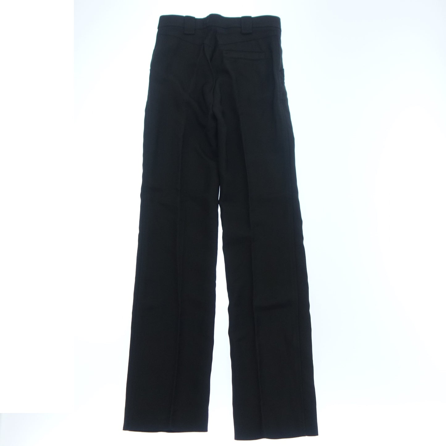 美品◆ルイヴィトン スラックスパンツ レーヨン LV金具 RW161A サイズ36 レディース 黒 LOUIS VUITTON【AFB20】