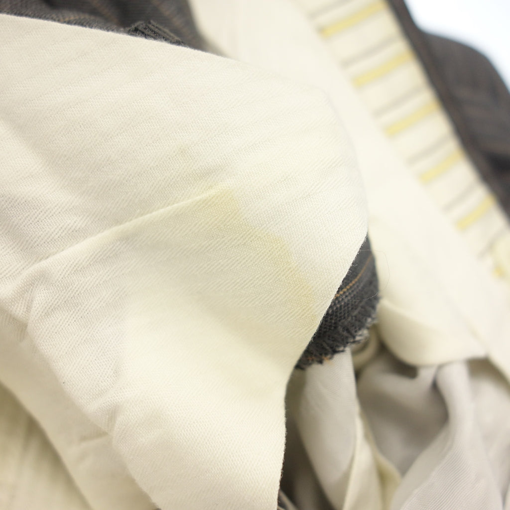 美品◆エルメネジルドゼニア スーツ セットアップ TRAVELLER テーラード シングル ストライプ 3B メンズ グレー サイズ44 Ermenegildo Zegna【AFB7】