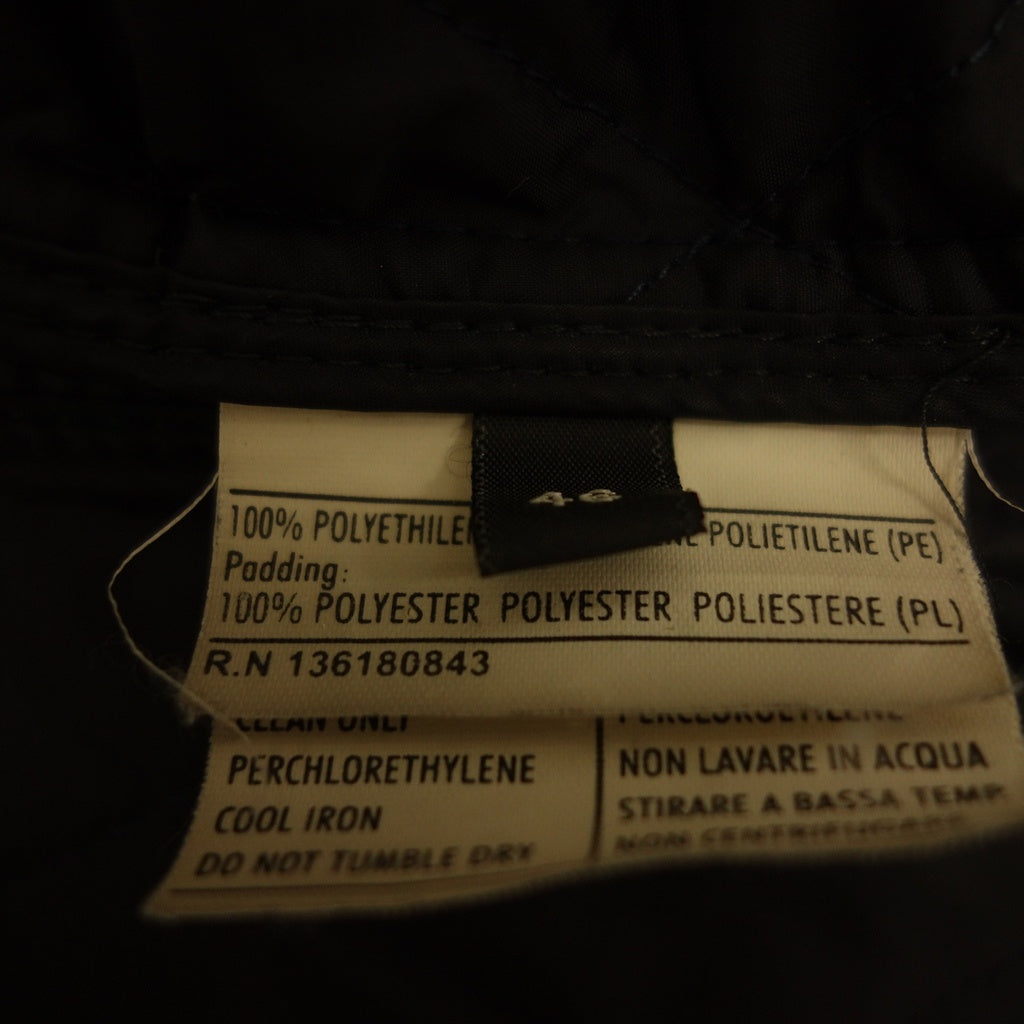 美品◆サルヴァトーレフェラガモ キルティングジャケット ロゴボタン メンズ サイズ46 グレー系 Salvatore Ferragamo【AFB40】