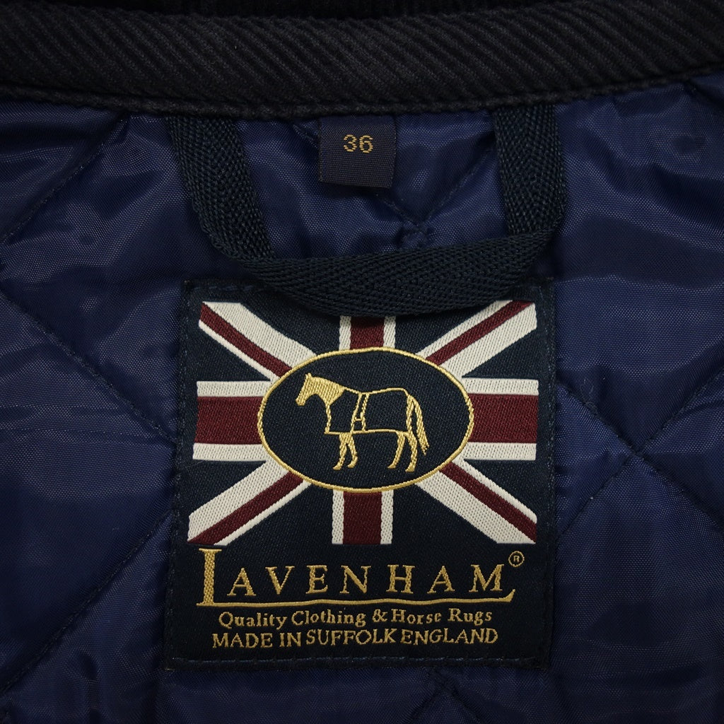 美品◆ラベンハム キルティングコート レクサム メンズ ネイビー サイズ36 LAVENHAM【AFB1】