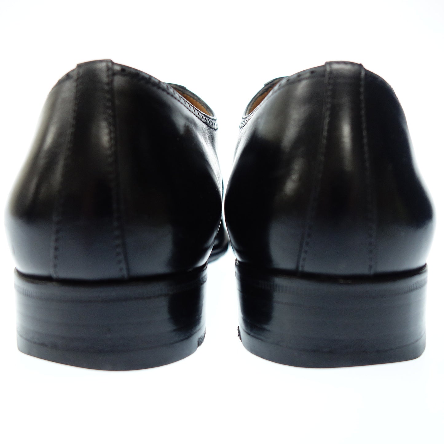 タニノクリスチー レザーシューズ ストレートチップ メンズ 5.5 黒 Tanino Criscici【AFC53】【中古】