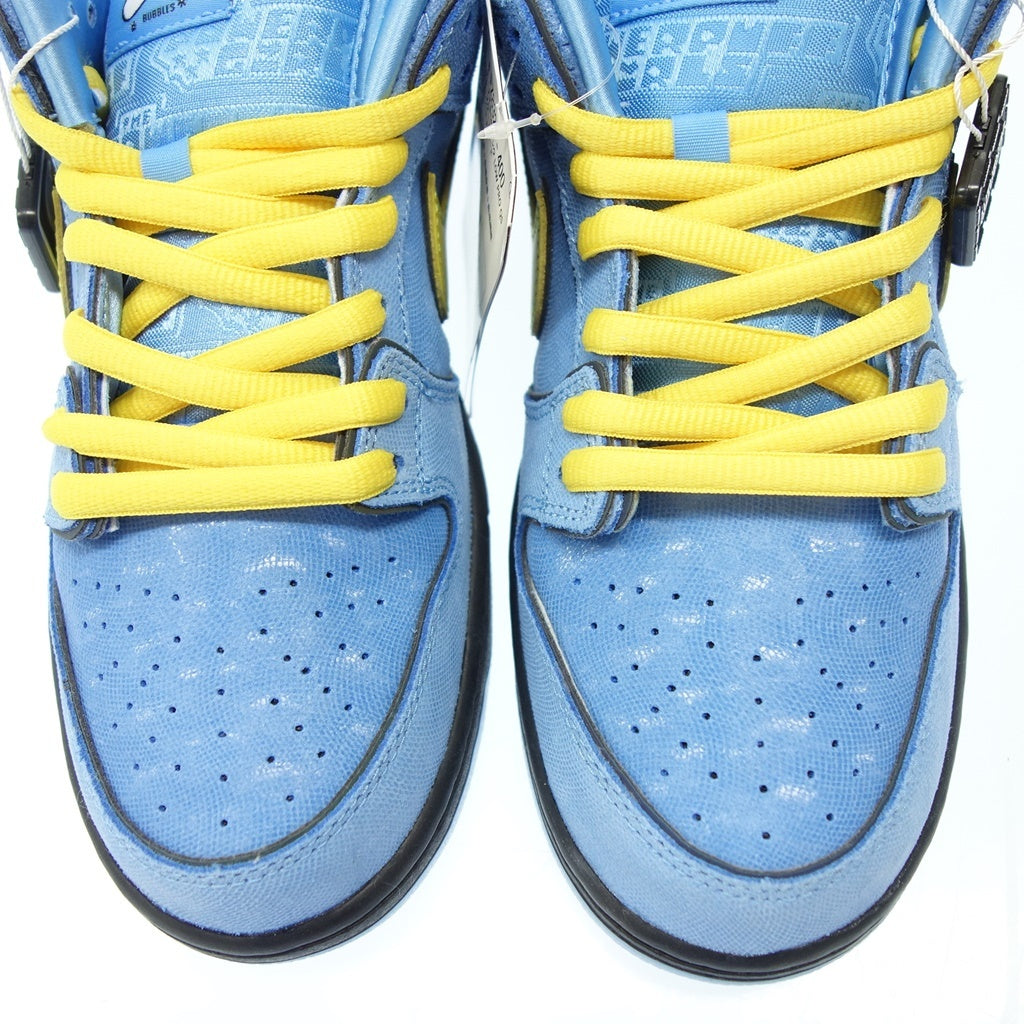 新品同様◆パワーパフガールズ × ナイキ SB スニーカー ダンク DUNK LOW Pro QS BUBBLES メンズ ブルー サイズ27.5 FZ8320-400 Nike【AFD1】
