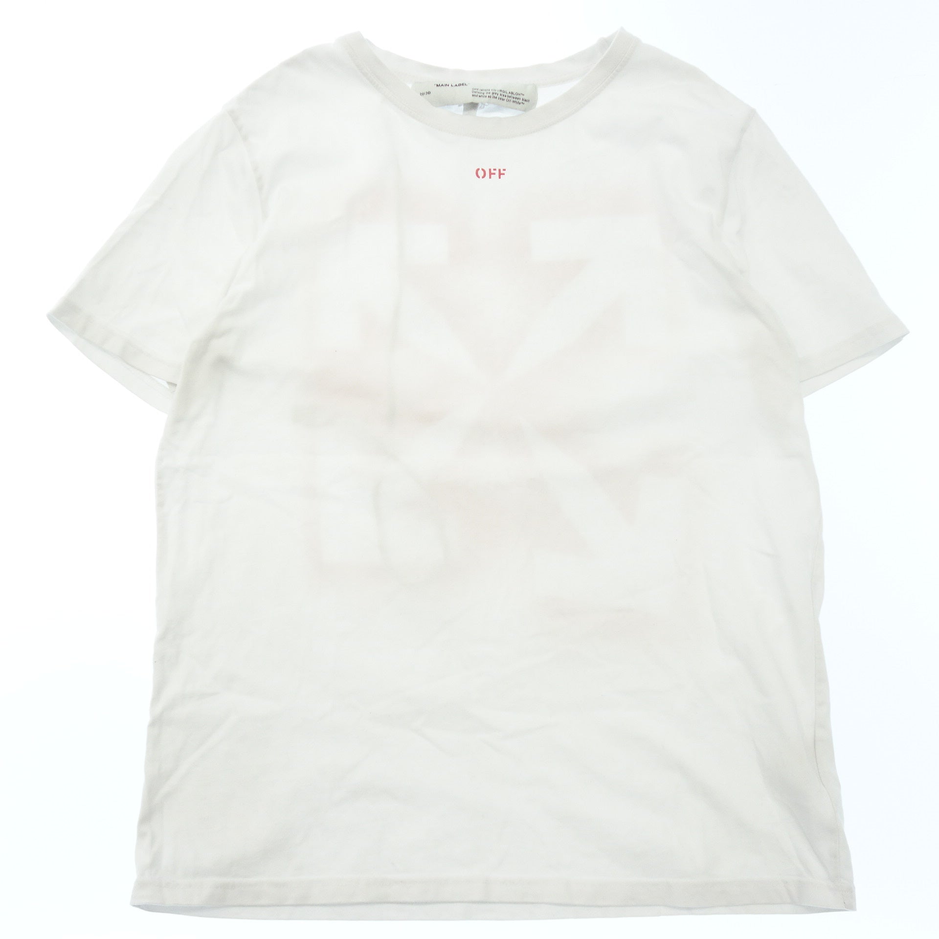オフホワイト メインレーベル トップス Tシャツ メンズ ホワイト L OFF