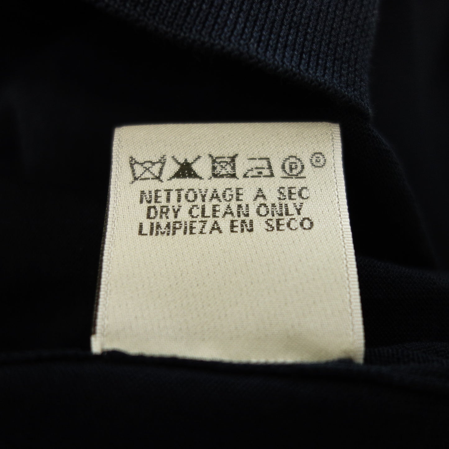 中古◆エルメス 長袖カットソー コットン サイズM メンズ 濃紺 HERMES【AFB17】