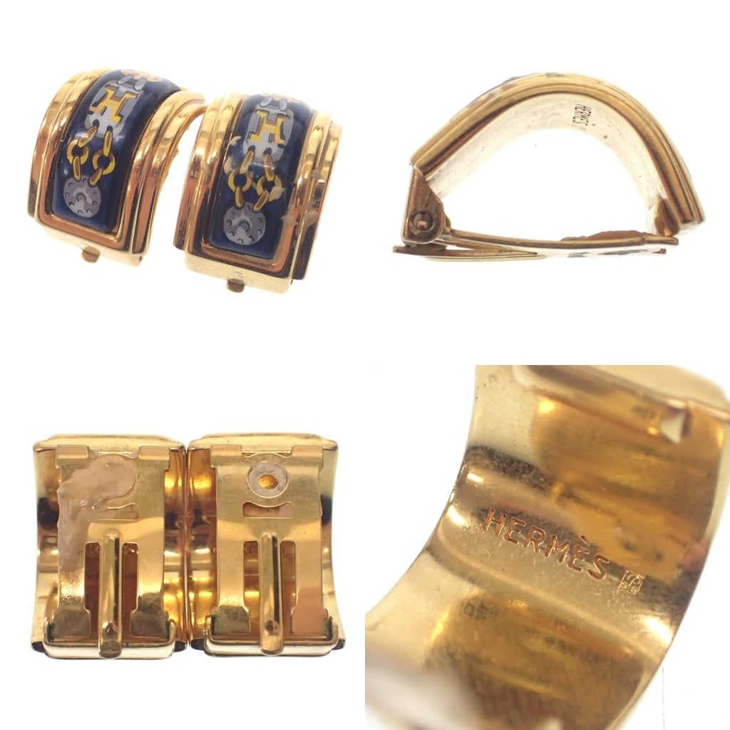 中古◆イヤリング 9ペアセット イヤーパッド欠損 エルメス P刻印&ジバンシー 他 ノーブランド ゴールド系【AFI2】