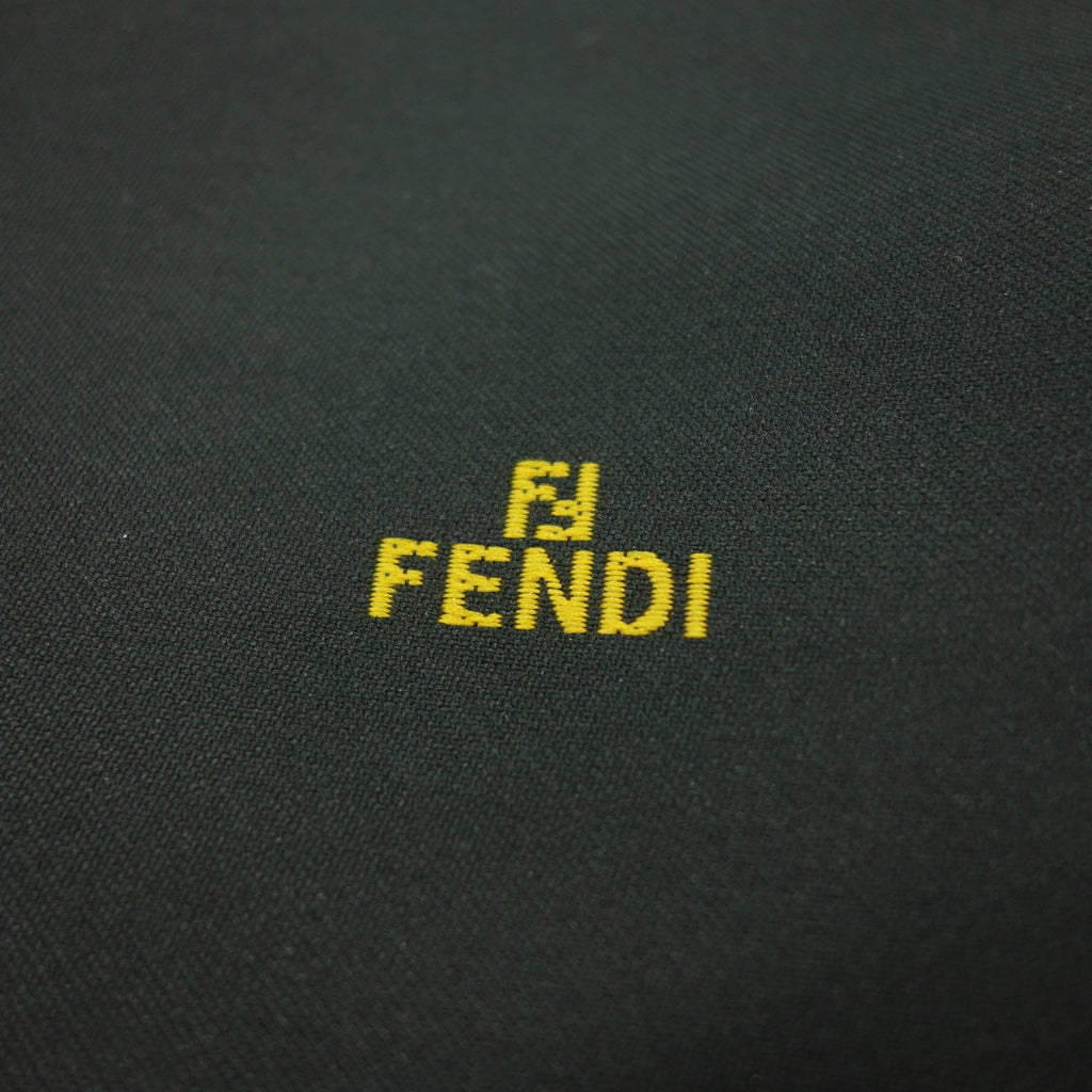 中古◆フェンディ ファー ショール マフラー 黒×茶 FENDI【AFF24】