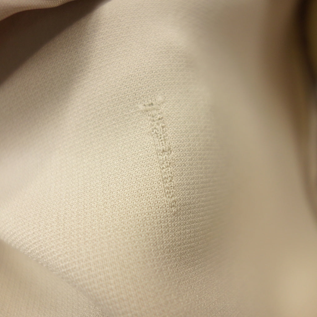 美品◆アクアスキュータム ノーカラーコート ポリエステル レディース ベージュ Aquascutum【AFB46】