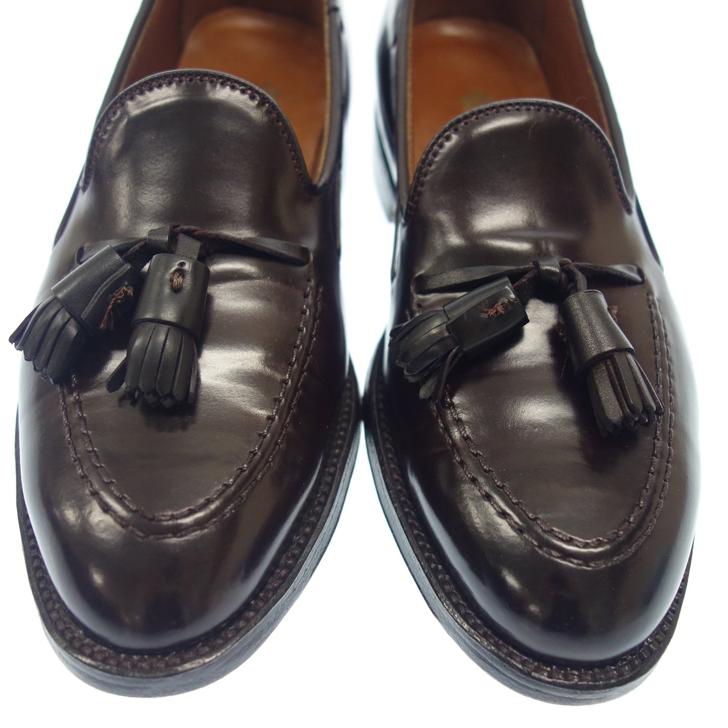 状况非常好 ◆ Alden 皮鞋流苏乐福鞋 563 Cordovan 深酒红色 US7D Alden