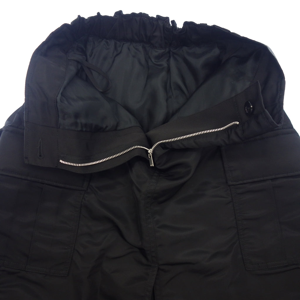 美品◆サカイ 22SS スカート NYLON TWILL SKIRT レディース ブラック サイズ1 22-06065 sacai【AFB5】