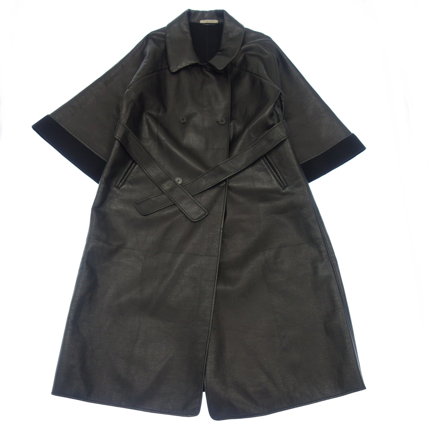 極美品◆ボッテガヴェネタ レザーコート レディース ブラック 40 Bottega Veneta【AFG1】