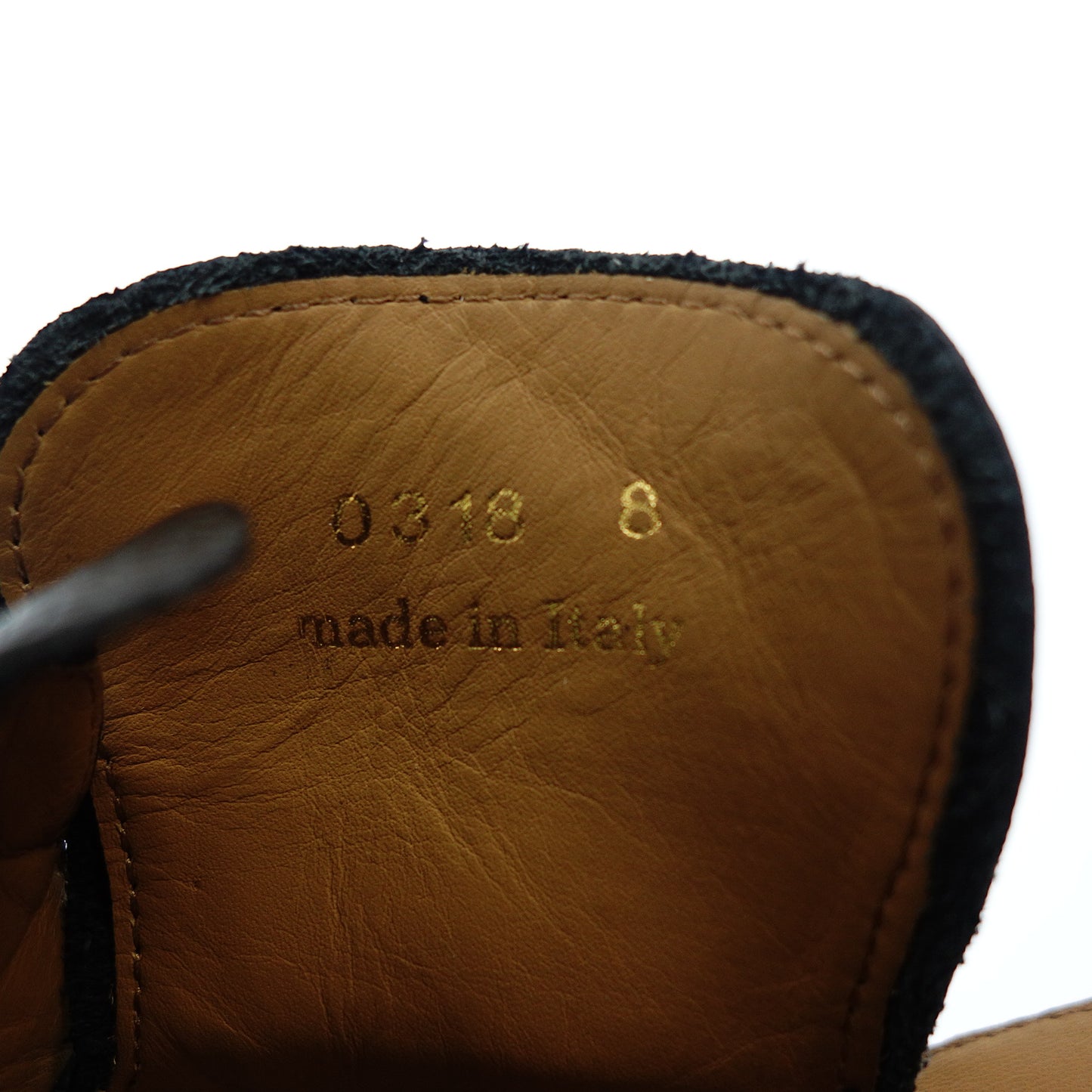 ジョンロブ レザースニーカー HOLME ホワイトソール ダブルストラップ メンズ 8 黒 JOHN LOBB【AFC53】【中古】