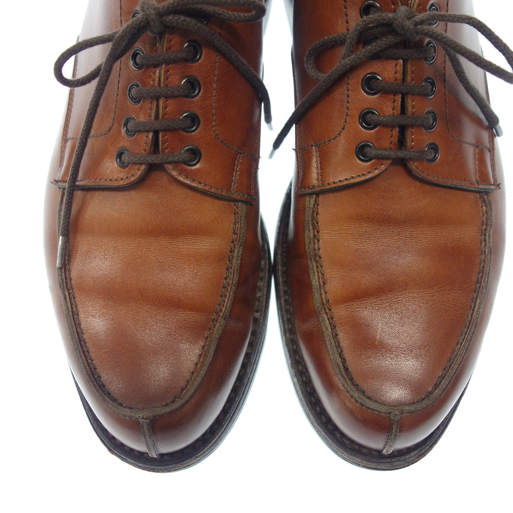 中古◆クロケット&ジョーンズ Uチップ レザーシューズ ウェックスフォード メンズ ブラウン サイズ6E Crockett&Jones WEXFORD【AFC44】