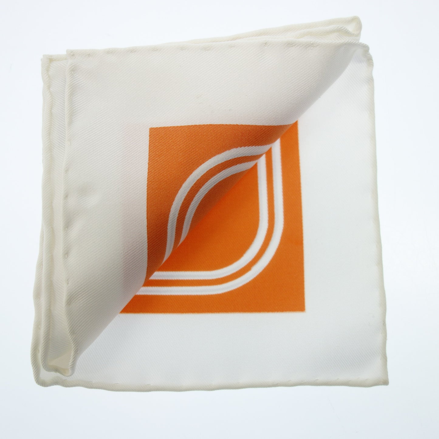 エルメス カレナノ BRIDES de GALA 式典用馬勒 スカーフ レディース オレンジ/ホワイト HERMES【AFI11】【中古】
