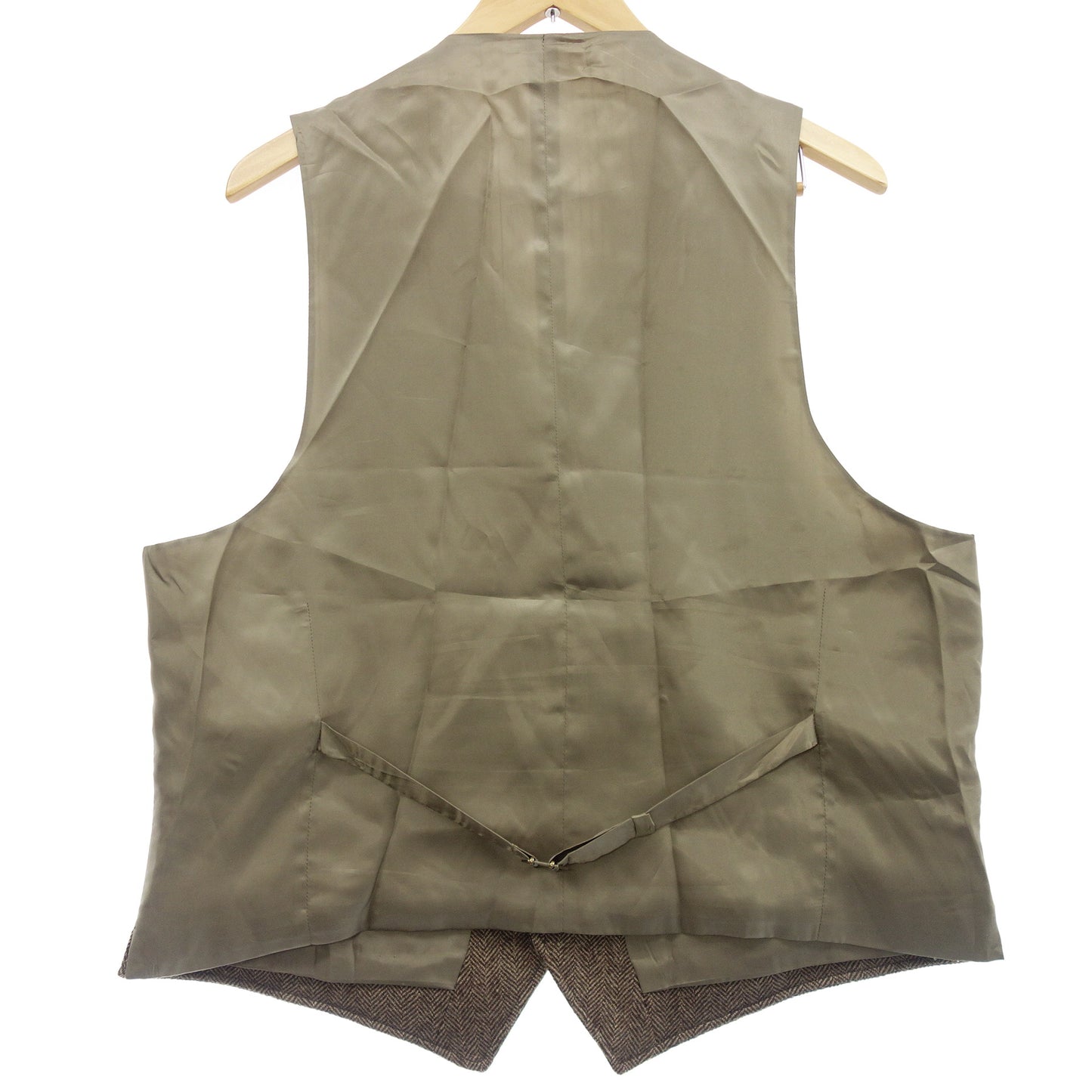 ポロ ラルフローレン ベスト ヘリンボーン ラベル メンズ ブラウン XL POLO RALPH LAUREN【AFB7】【中古】
