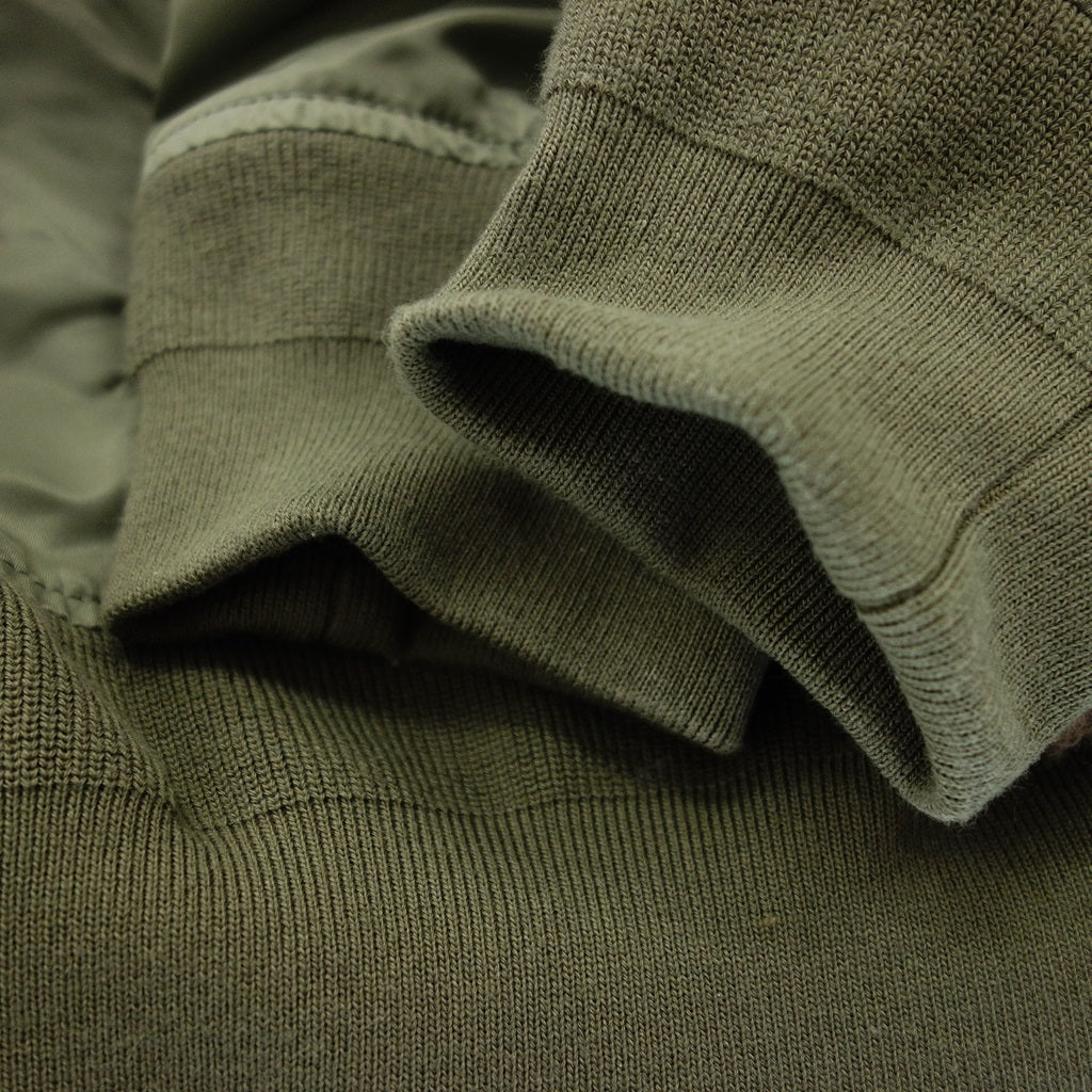 美品◆サカイ 22AW ファイクシアリングナイロンツイルブルゾン レディース カーキ サイズ2 22-06407 sacai【AFG1】