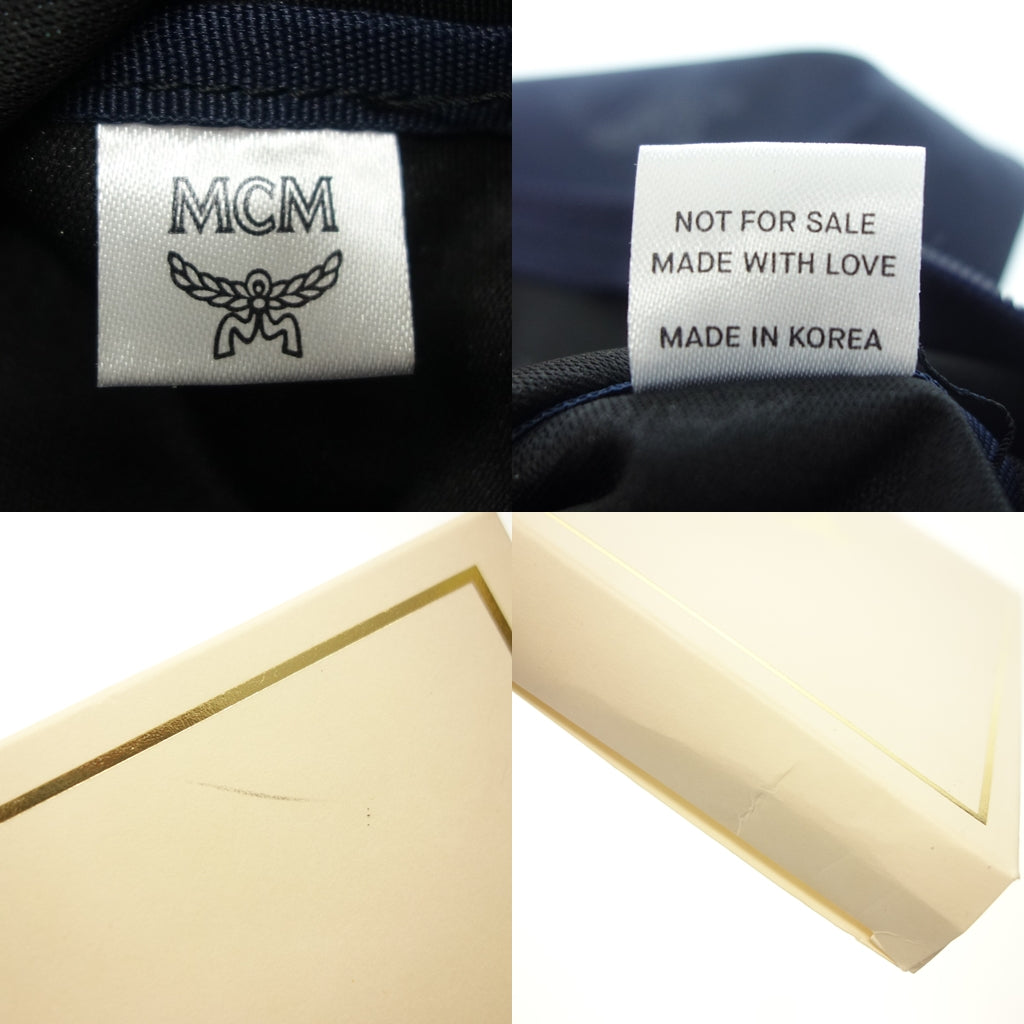 エムシーエム フラットポーチ ノベルティ 3点セット 箱付き MCM【AFE6】【中古】