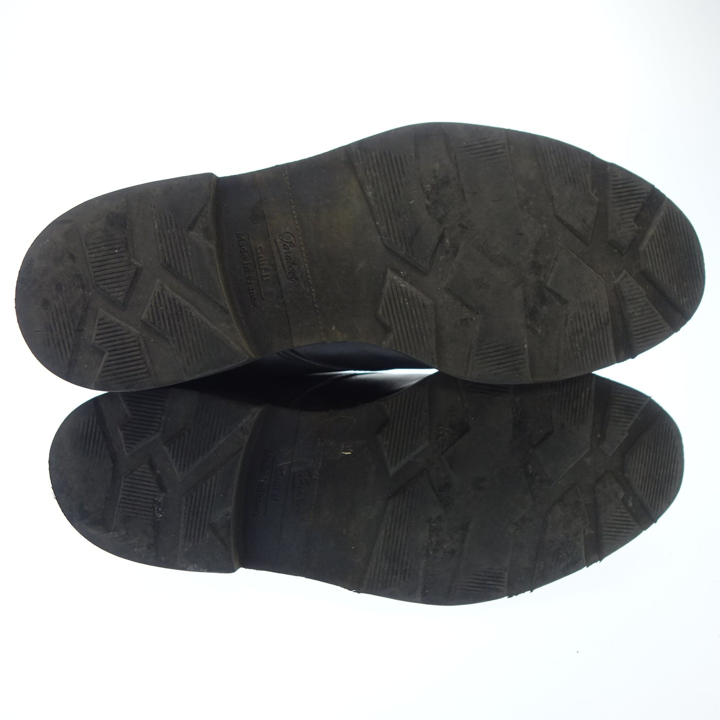 パラブーツ レースアップレザーシューズ プレーントゥ AZAY メンズ 9.5 黒 Paraboot【AFD1】【中古】