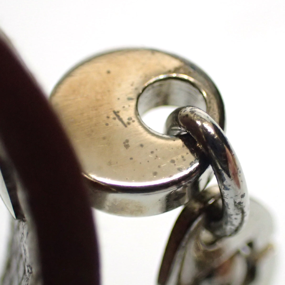 美品◆エルメス グローブホルダー キーホルダー セリエボタン 茶系 HERMES【AFI13】