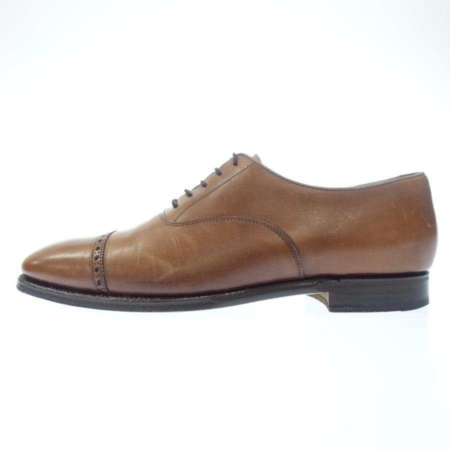 美品◆クロケット&ジョーンズ レザーシューズ ベルグレイブ パンチドキャップトゥ メンズ 6D 茶 CROCKETT&JONES【LA】