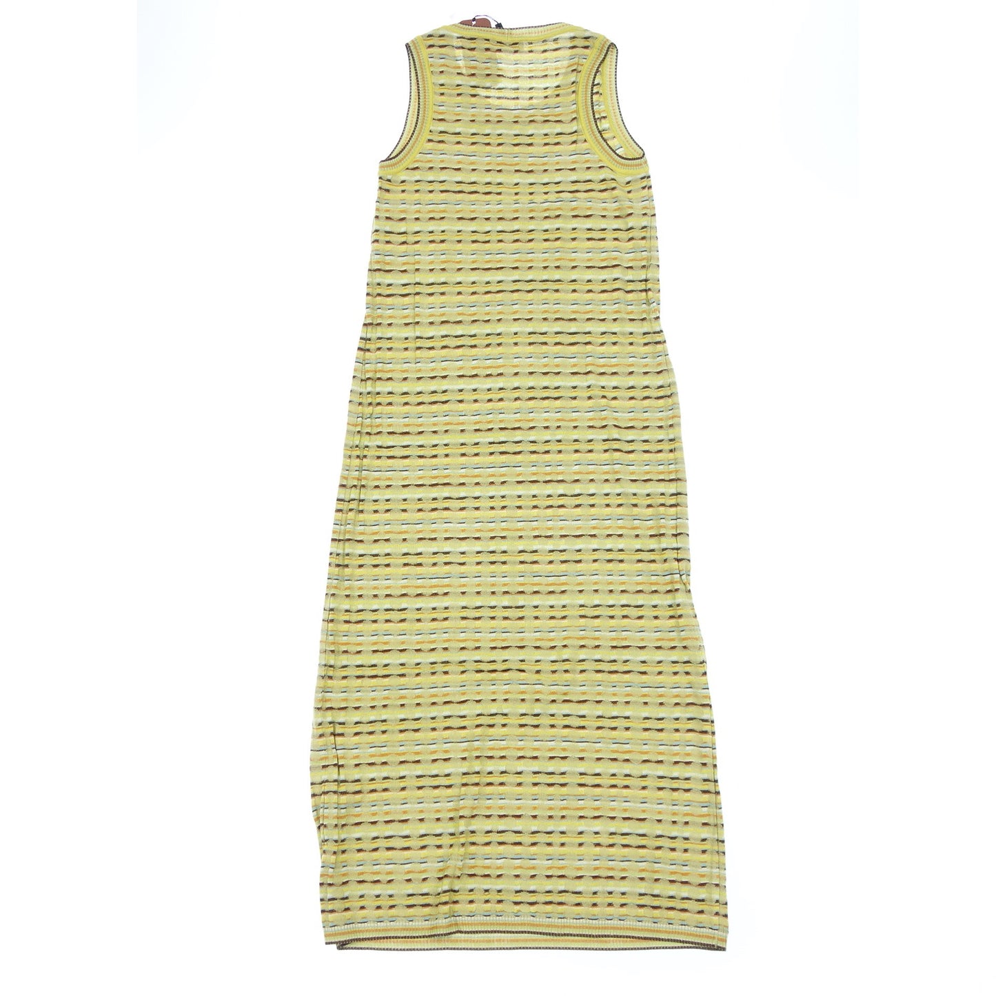 極美品◆ミッソーニ ニットワンピース レディース 42 イエロー系 MISSONI【AFB20】【中古】