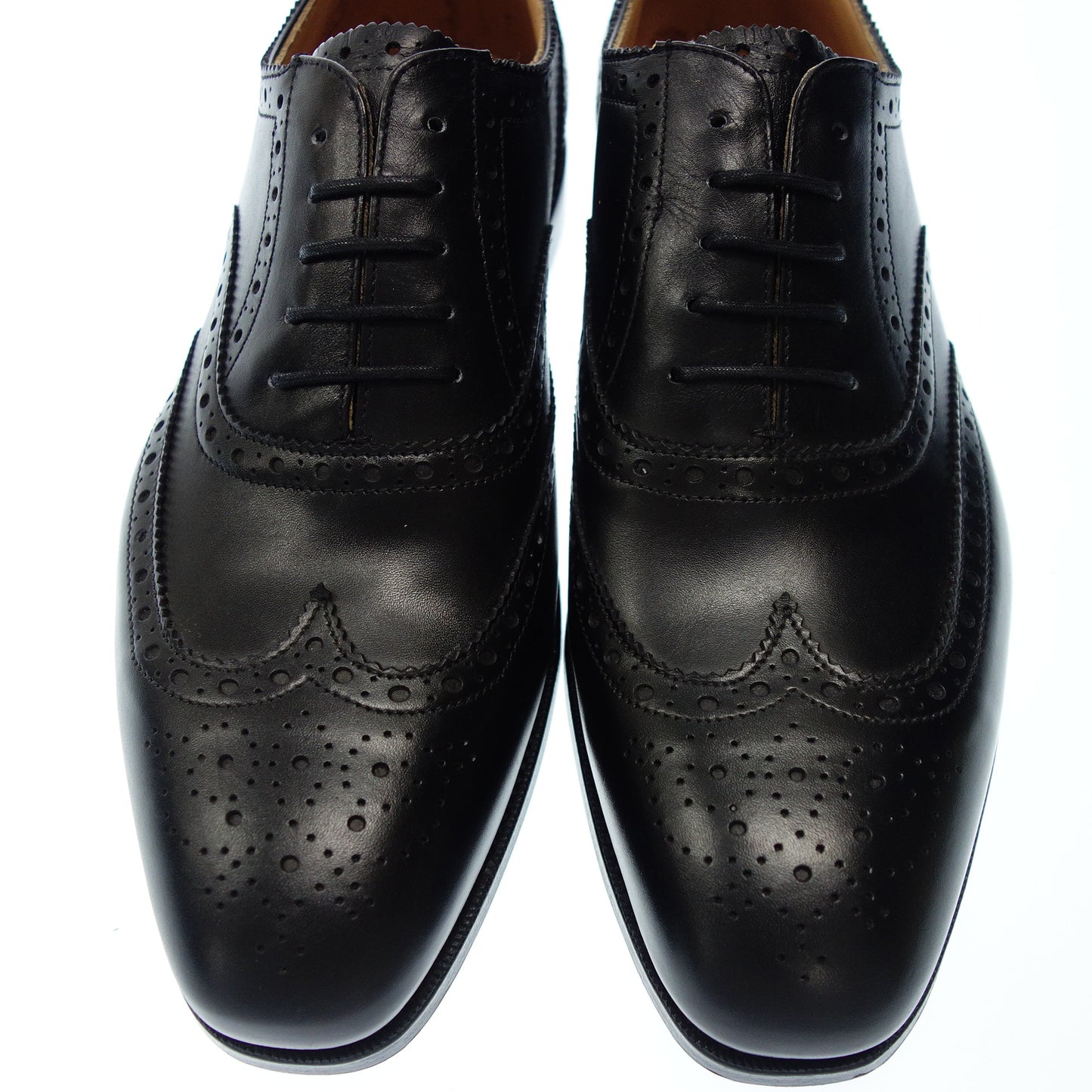 未使用◆グレンソン レザーシューズ フルブローグ 22356 BATH メンズ 8.5 茶系 GRENSON【AFD2】