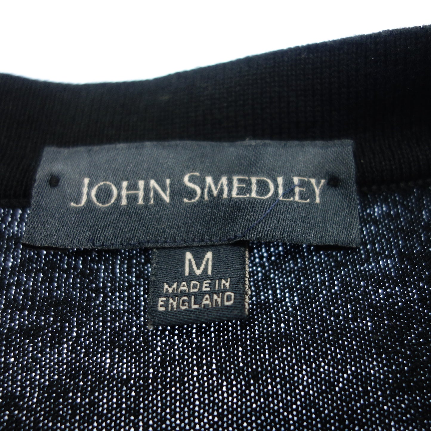 ジョンスメドレー カーディガン シーアイランドコットン 長袖 メンズ ブラック M JOHN SMEDLEY【AFB32】【中古】