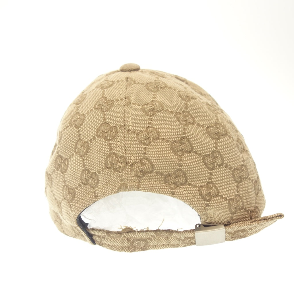 中古◆グッチ GGキャンバス ベースボール キャップ ブラウン系 GUCCI【AFI20】