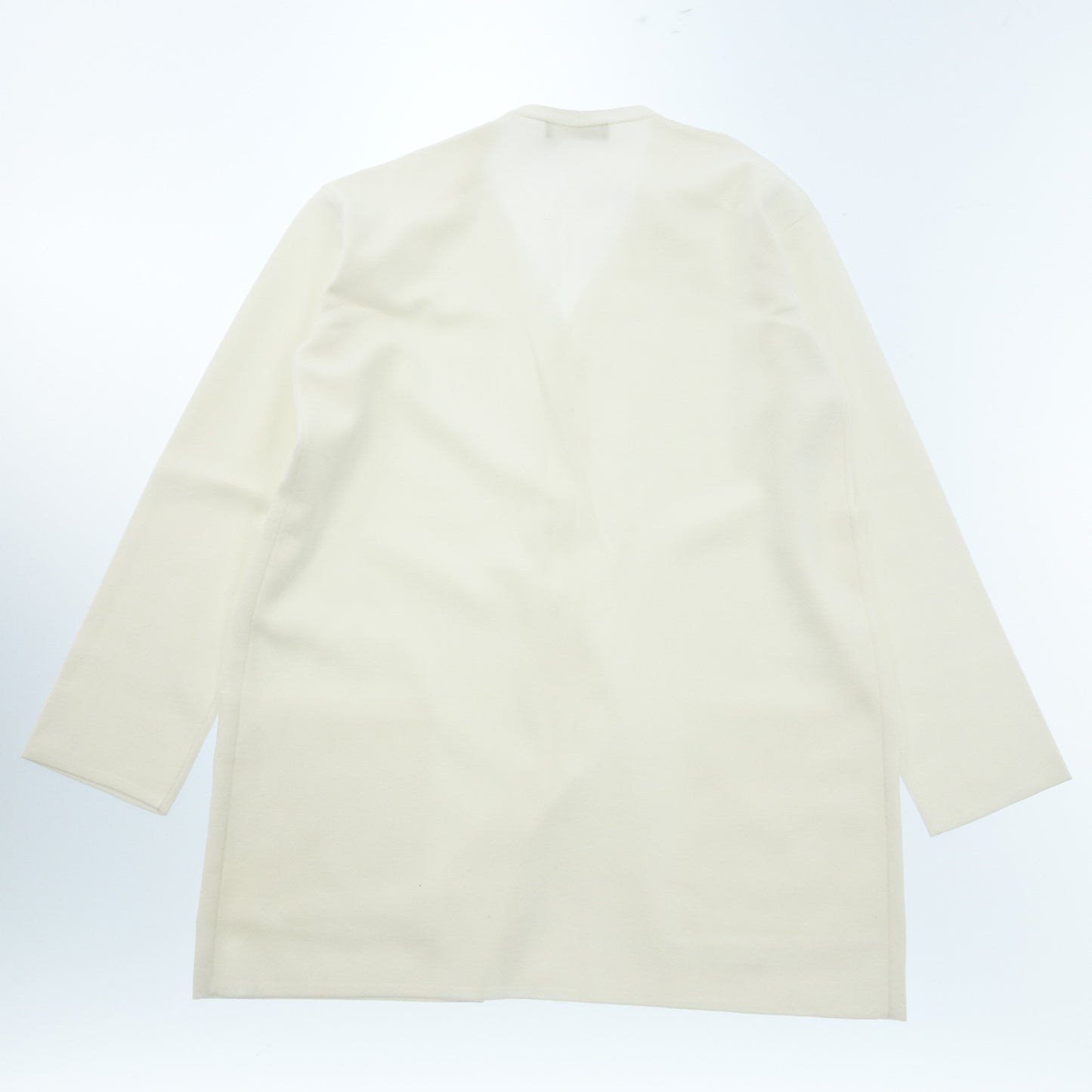 マックスマーラ ステュディオ ノーカラージャケット ロング ホワイト レディース MaxMara【AFB40】【中古】